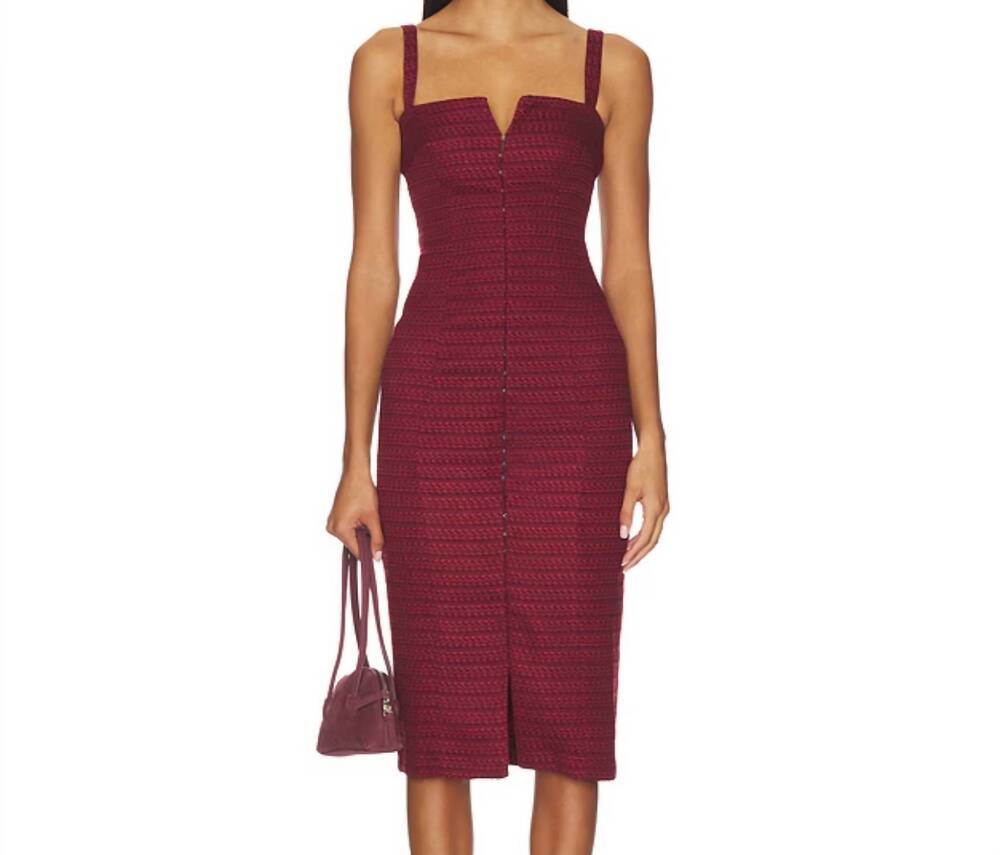 NEW AMANDA UPRICHARD tisha dress in russett